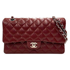 【中古】｜CHANEL シャネル A01112 マトラッセ25 チェーンショルダーバッグ ボルドー キャビアスキン レディース
