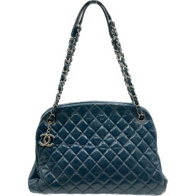 【中古】CHANEL シャネル マドモアゼル ボーリングバッグ チェーンショルダーバッグ マトラッセ