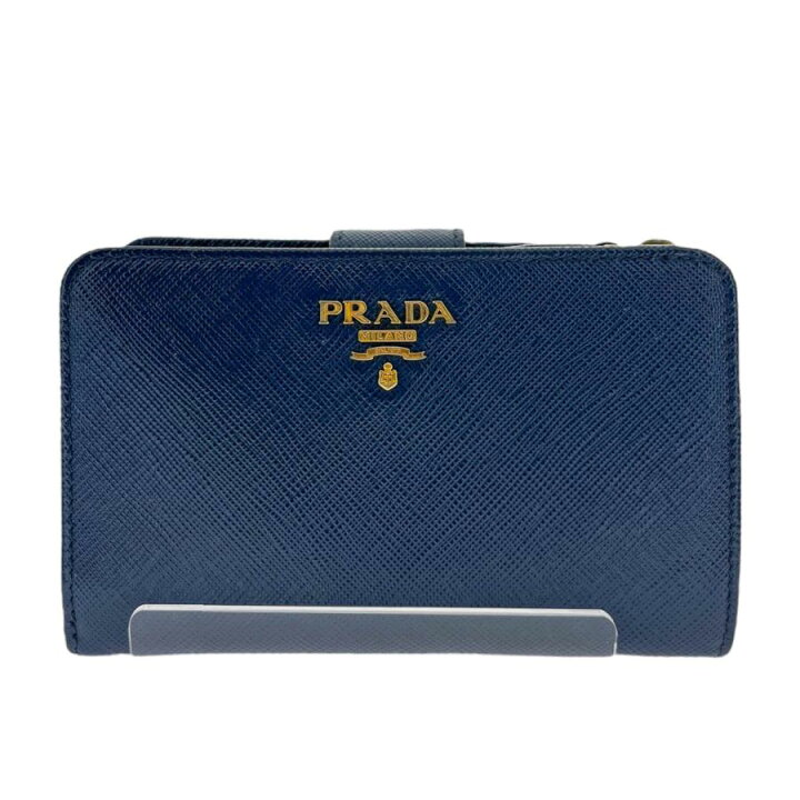 楽天市場】【中古】｜PRADA プラダ 1ML225 L字ファスナー 二つ折り財布  