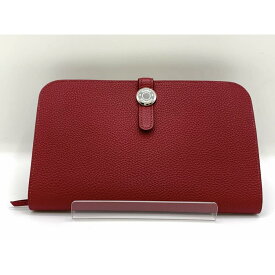 【中古】｜HERMES エルメス ドゴンGM 二つ折り長財布 T刻印 メンズ レディース ボルドー系