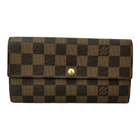 【中古】｜LOUIS VUITTON ルイヴィトン N61734 ポルトフォイユサラ ロングウォレット ダミエ 長財布 ブラウン系 レディース メンズ