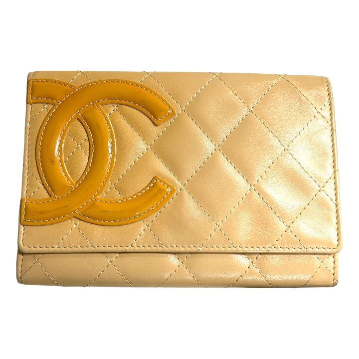 楽天市場】【中古】｜CHANEL シャネル A26722 カンボン二つ折り財布 