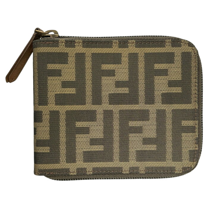 楽天市場】【中古】｜FENDI フェンディ ズッカ柄 二つ折り財布 
