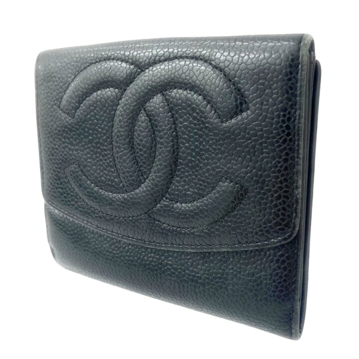 楽天市場】【中古美品】｜CHANEL シャネル ココマーク キャビアスキン  