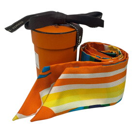 【中古】｜HERMES エルメス ツイリー スカーフ BRIDES de GALA シルク オレンジ レディース