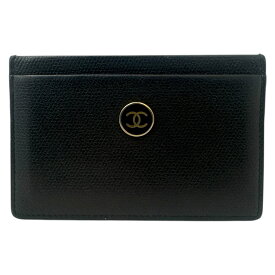 【中古】｜CHANEL シャネル A20906 ココボタン カードケース 名刺入れ レザー ブラック メンズ レディース ココマーク