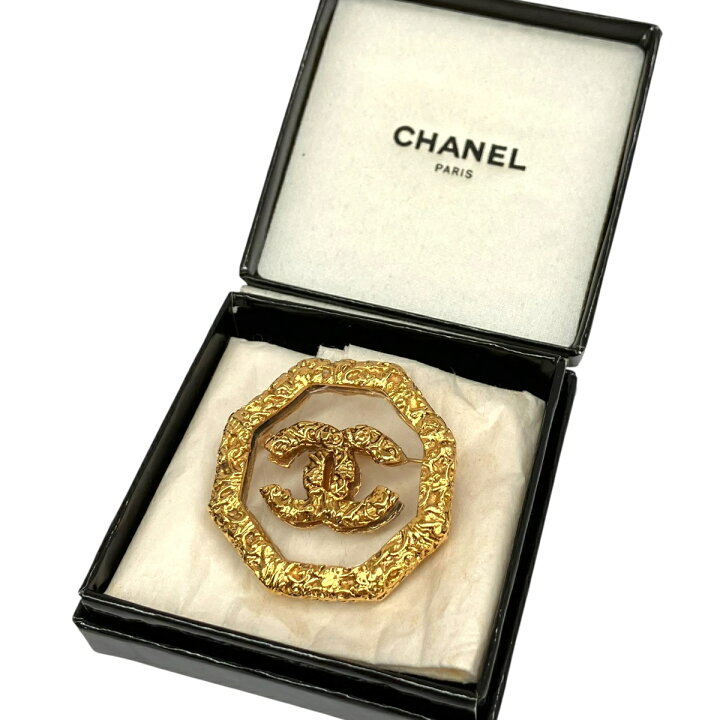 楽天市場】【中古】｜CHANEL シャネル 溶岩ブローチ 93A ココマーク 