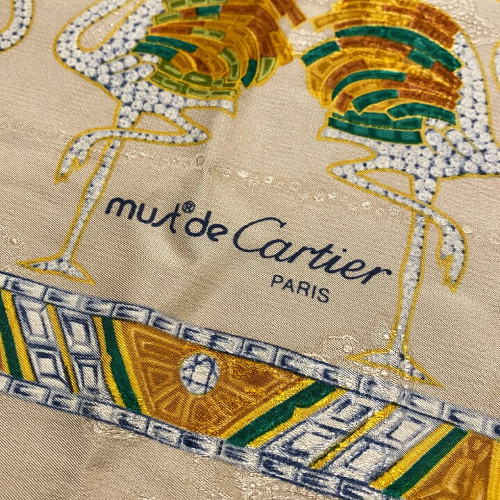 楽天市場】【中古】｜Cartier カルティエ スカーフ 85cm ヤシの木  