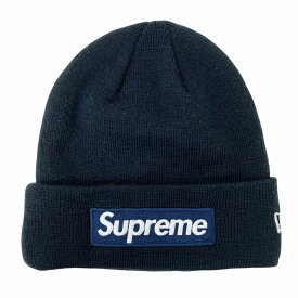【未使用】｜Supreme NEW ERA Box Logo Beanie Navy ボックスロゴ ビーニー ニットキャップ ネイビー