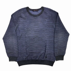 【中古】｜LOUIS VUITTON ルイヴィトン RM18Q FR0 H9N50W エピ柄 クルーネックニット セーター XL ブルー スウェット