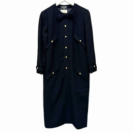 【中古】｜CHANEL シャネル ココマーク ツイードワンピース 36 ブラック ヴィンテージ アンティーク