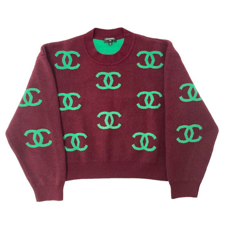 楽天市場】【中古】｜CHANEL シャネル P70525 ココマーク 21P カシミヤ  