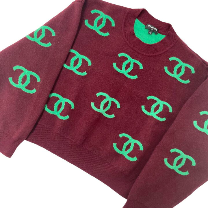 楽天市場】【中古】｜CHANEL シャネル P70525 ココマーク 21P カシミヤ  