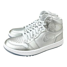 【中古】｜NIKE ナイキ Air Jordan1 High Golf FD 6815-001 エアジョーダン1 ハイ ゴルフ 26cm シルバー スニーカー シューズ メンズ