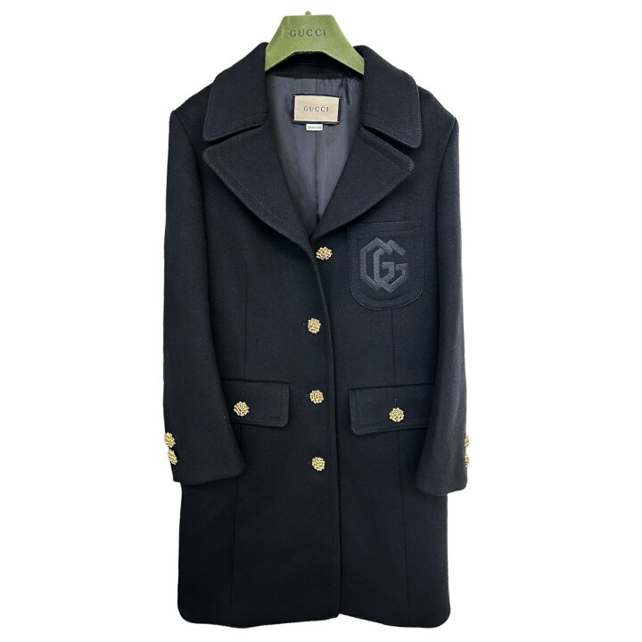 楽天市場】【中古】｜GUCCI グッチ ダブルGエンブロダリ―ウールコート 
