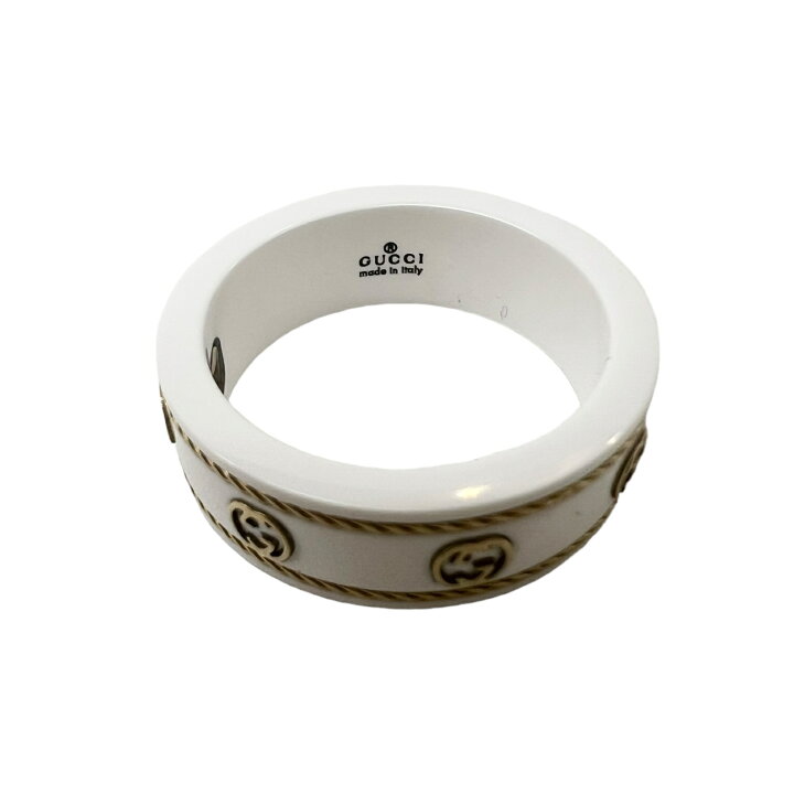 楽天市場】【中古】｜GUCCI グッチ 606826 アイコンリング AU750 K18 