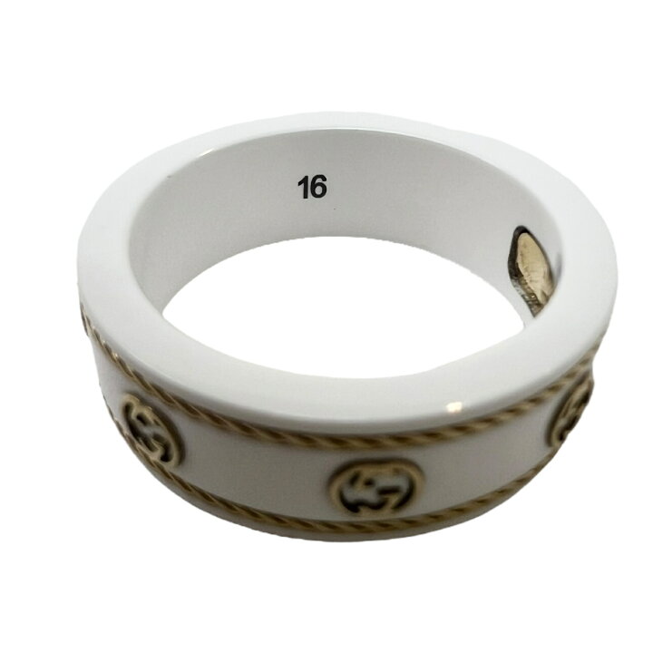 楽天市場】【中古】｜GUCCI グッチ 606826 アイコンリング AU750 K18 
