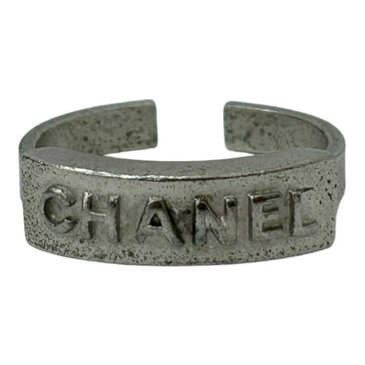 楽天市場】【中古】｜CHANEL シャネル ロゴリング シルバー 