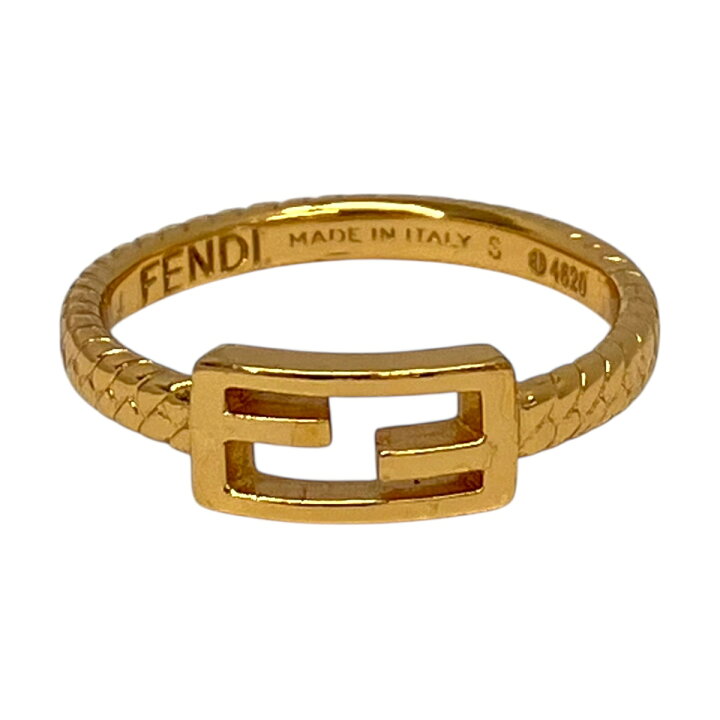 楽天市場】【中古】｜FENDI フェンディ バゲット リング S 約11号 ロゴ 