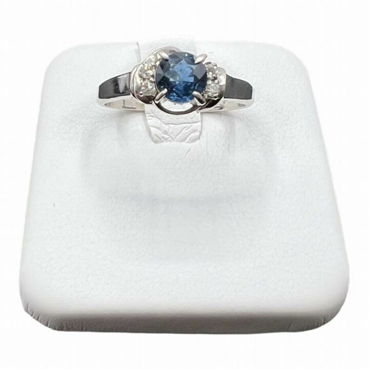 楽天市場】【中古】｜プラチナ サファイア ダイヤモンド リング pt900 