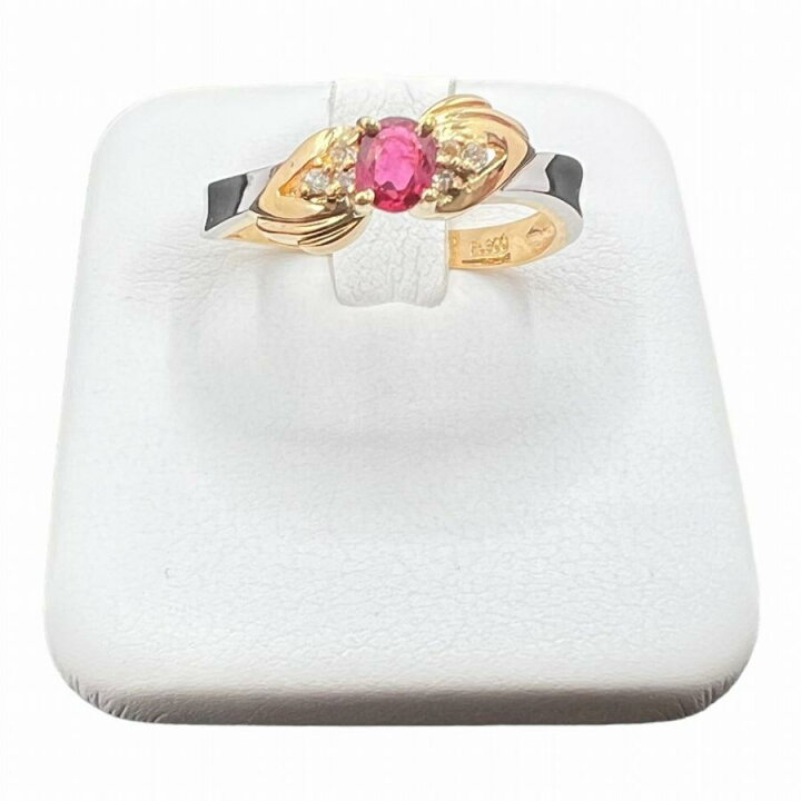 楽天市場】【中古】｜ゴールド プラチナ コンビ ルビー ダイヤモンド 