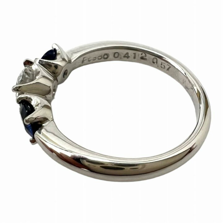 楽天市場】【中古】｜pt900 D0.412ct サファイア 0.57ct リング 8.5号 