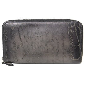【BERLUTI】ベルルッティ イタウバロングジップウォレット 長財布 ブラック カーフレザー 【中古】