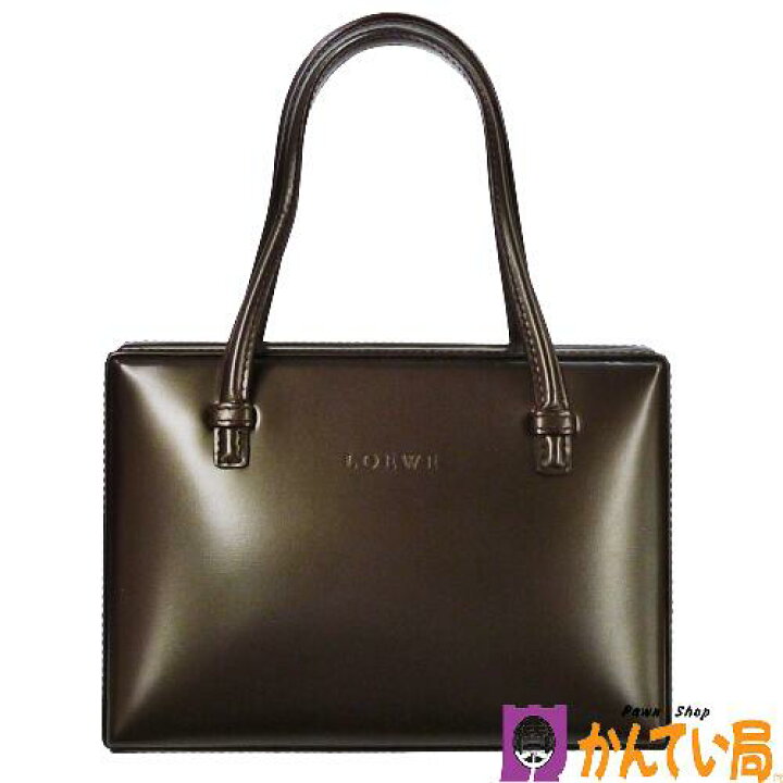 楽天市場】【良品】LOEWE ロエベ ミニハンドバッグ ロゴ型押し カーフ 