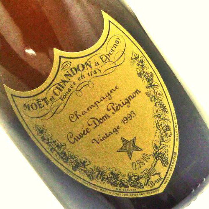 楽天市場】【未開栓】Dom Perignon ドンペリニヨン ヴィンテージ 1993  