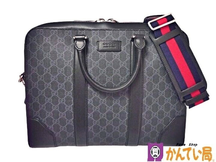 楽天市場】【良品】GUCCI グッチ 474135 GGスプリーム ブリーフケース 