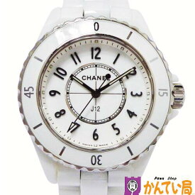 【ランクAB】CHANEL　シャネル　H5698　J12　33mm　クォーツ　腕時計　レディース　白文字盤　ホワイト　アラビア数字　200m防水　セラミック　3針　中古　質屋 かんてい局 金沢バイパス店　B23-2291