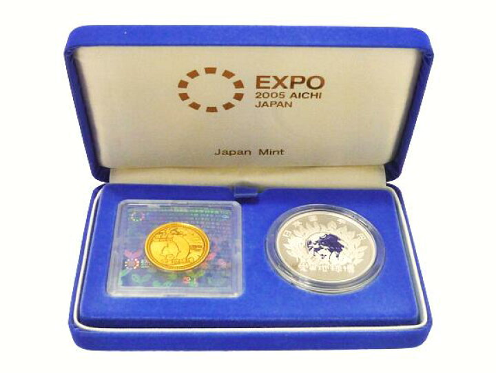 楽天市場】【送料無料】2005年 日本国際博覧会記念 壱万円金貨幣 千円 