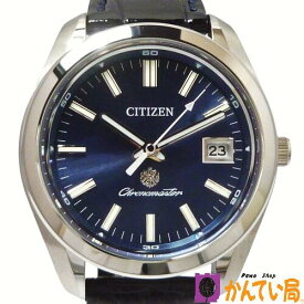 【良品】CITIZEN　シチズン　AQ4050-02L　A060-T025846　The CITIZEN　ザ・シチズン　ブルーイーグル　300本限定　エコドライブ　腕時計　メンズ　ネイビー文字盤　紺　SS　ワニ革　39mm　10気圧防水　中古　BLUE EAGLE　質屋 かんてい局 金沢バイパス店　B23-2762