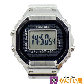 CASIO　カシオ　CRW-001-1JR　RING WATCH　リングウォッチ　50周年記念モデル　フルメタル　クォーツ　デジタル　シルバー　SS　腕時計　メンズ　中古　B25-1794