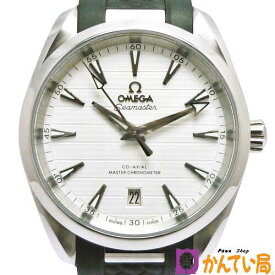 【ランクAB】OMEGA　オメガ　220.12.38.20.02.001　シーマスター　アクアテラ　コーアクシャル マスター クロノメーター　自動巻き　腕時計　メンズ　白文字盤　ホワイト　38mm　150m防水　シースルーバック　SEAMASTER　中古　質屋 かんてい局 金沢バイパス店　B24-675