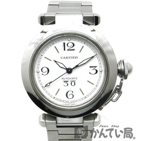 【中古】CARTIER カルティエ W31044M7 2475 パシャC ビッグデイト グランドデイト 白文字盤 ホワイト文字盤 白 自動巻き ボーイズ メンズ・レディース 腕時計