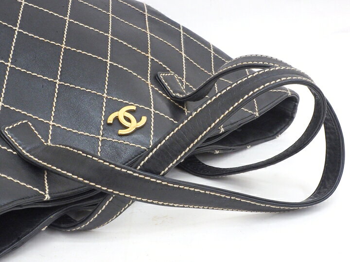 楽天市場】【USED-BC】CHANEL シャネル ワイルドステッチ トートバッグ 