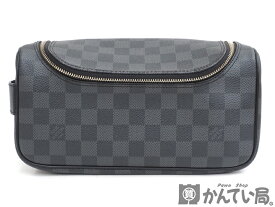 【USED-AB】LOUIS VUITTON　ルイ ヴィトン　N47625　トワレ ポーチ　ダミエグラフィット　セカンドバッグ　旅行 小物入れ　久安店　A24-627H