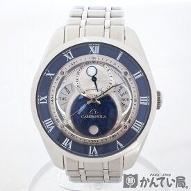 【USED-A】CITIZEN シチズン　BU0020-54A　カンパノラ　エコドライブコレクション　紺瑠璃　リングソーラー　SS　ムーンフェイズ　久安店 A23-2786H