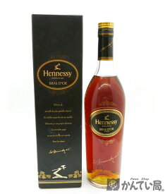 【未開栓】ブランデー ヘネシー　ブラスドール　スリムボトル　700ml　40％　Hennessy　BRAS D'OR COGNAC コニャック 古酒　箱付き　久安店　A24-989H