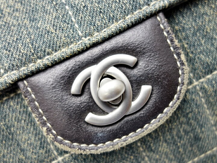 楽天市場】【中古】CHANEL シャネル チョコバー デニム チェーン 