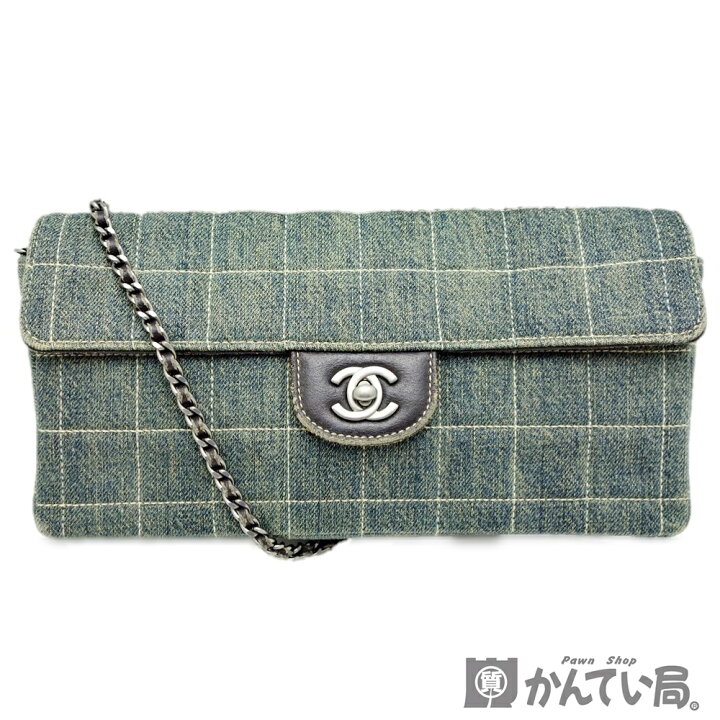 楽天市場】【中古】CHANEL シャネル チョコバー デニム チェーン  