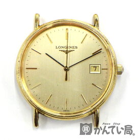 【USED-BC】LONGINES　ロンジン　L4.720.2　プレザンス　グランドクラシック　腕時計　デイト　クォーツ　GP　ゴールド文字盤　本体のみ　久安店　A24-2321