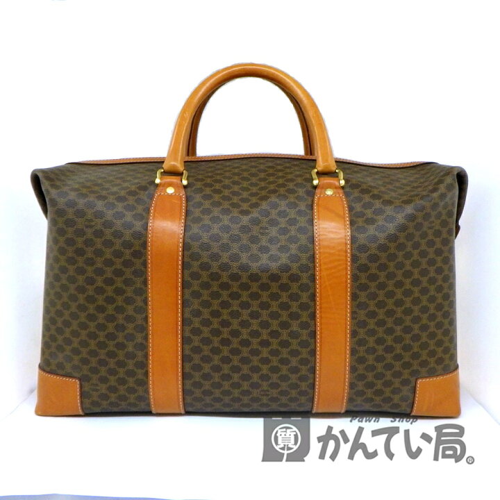 楽天市場】【USED-B】CELINE セリーヌ マカダム柄 ボストンバッグ  