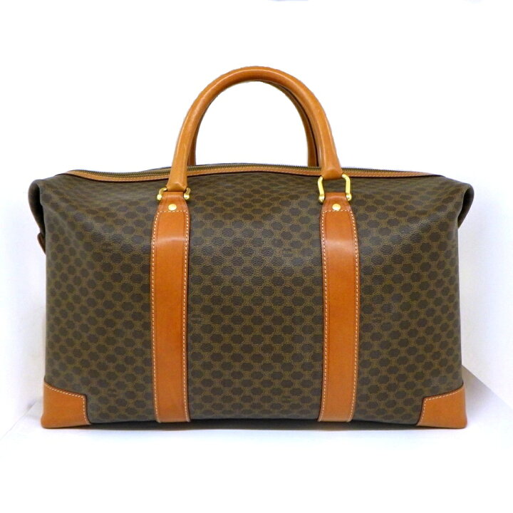 楽天市場】【USED-B】CELINE セリーヌ マカダム柄 ボストンバッグ 