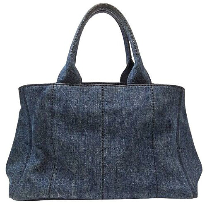 楽天市場】PRADA プラダ B1877B カナパ トートバッグ デニム ブルー 