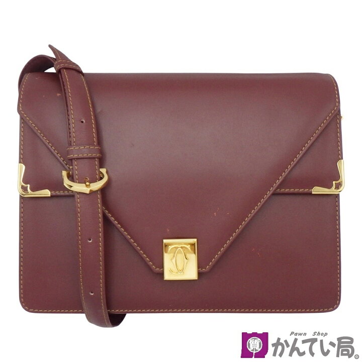 楽天市場】【中古】Cartier カルティエ ダブルフラップ ショルダー 