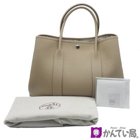 【USED-SA】HERMES　エルメス　ガーデンパーティ36　H064423CKS2 ハンドバッグ　ヴァッシュカントリー　トレンチ　シルバー金具　A刻印　2017年　保存袋　冊子　レディース　レザー　ブランド　中古　質屋 かんてい局 金沢福久店　C23-367