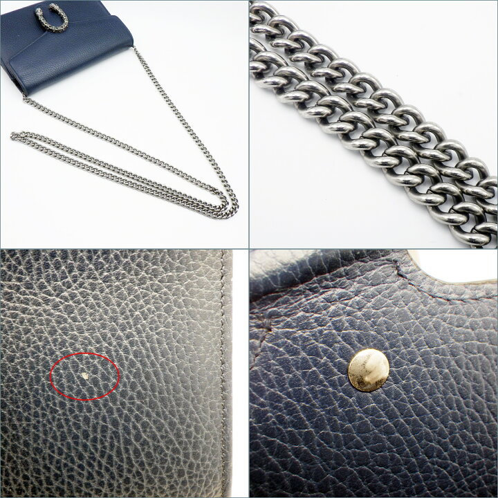 楽天市場】【GUCCI】グッチ 401231 ディオニュソス レザーミニチェーン 