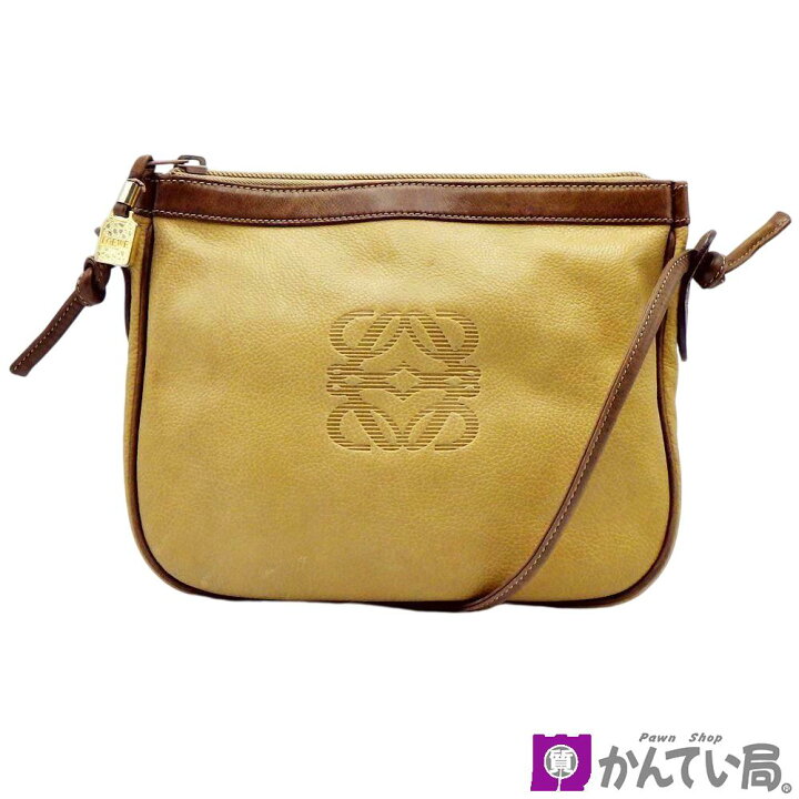 楽天市場】【中古】LOEWE ロエベ アナグラムロゴ レザーショルダー 